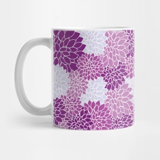 Purple Floral Pattern Mug